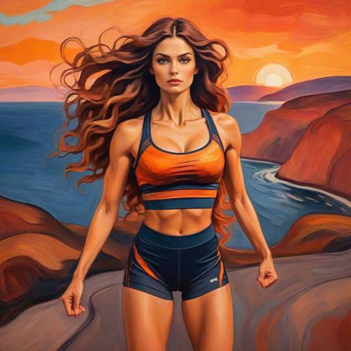 Fearless Adventurer in Expressionism Style