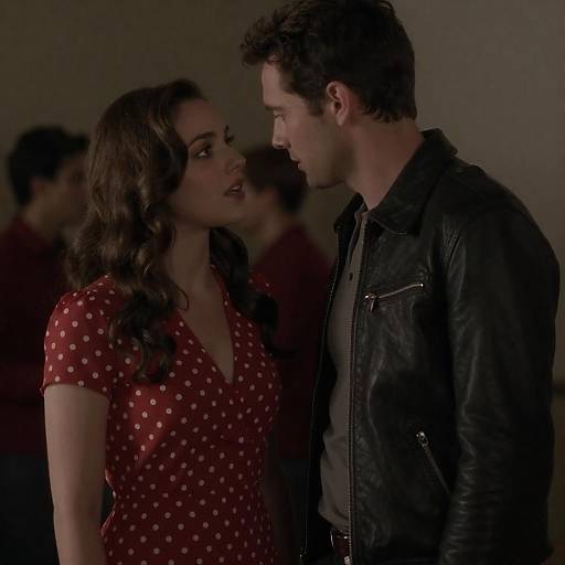 Dimly Lit Noir: Leather and Polka