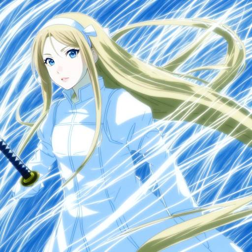 Illustration of Alice zuberg, sword art online in the style of Wewe