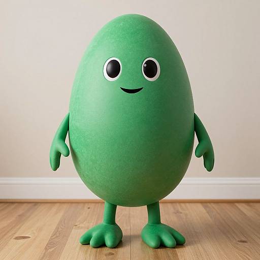 Person in Green Egg Costume