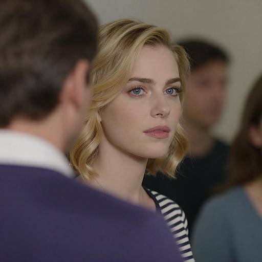 Intimate Close-Up of Woman and Man