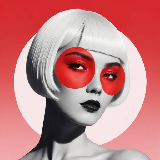 Minimalist Pop Art Portrait of a Woman