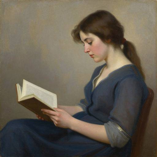 Woman Reading Painting