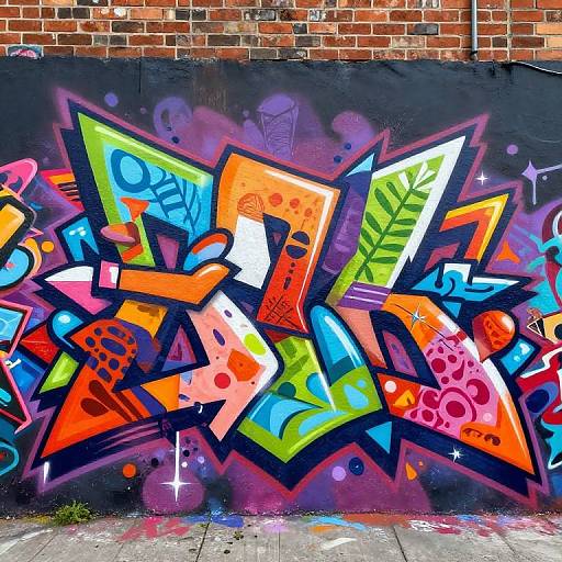 Colorful Cameltoe Graffiti Mural
