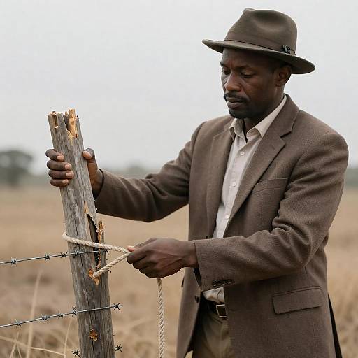 Focused Repairman in a Desolate Field