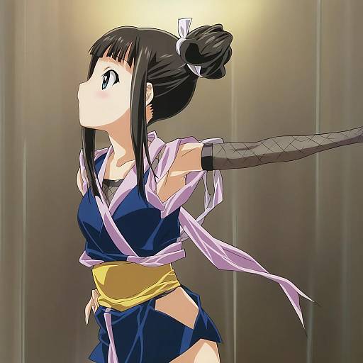 Illustration of Hamaguchi ayame, idolmaster in the style of Gotou keiji