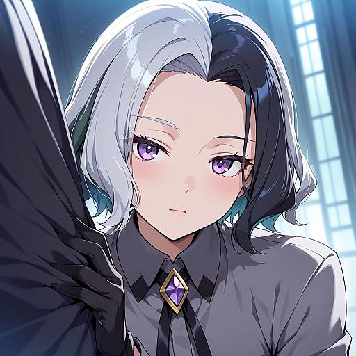 Illustration of Amethio (pokemon), pokemon in the style of Akizora momiji