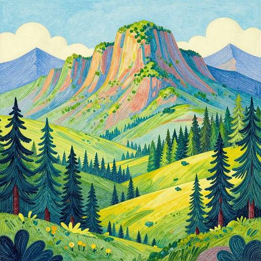 Neo-Fantasy Landscape by Robert McCall