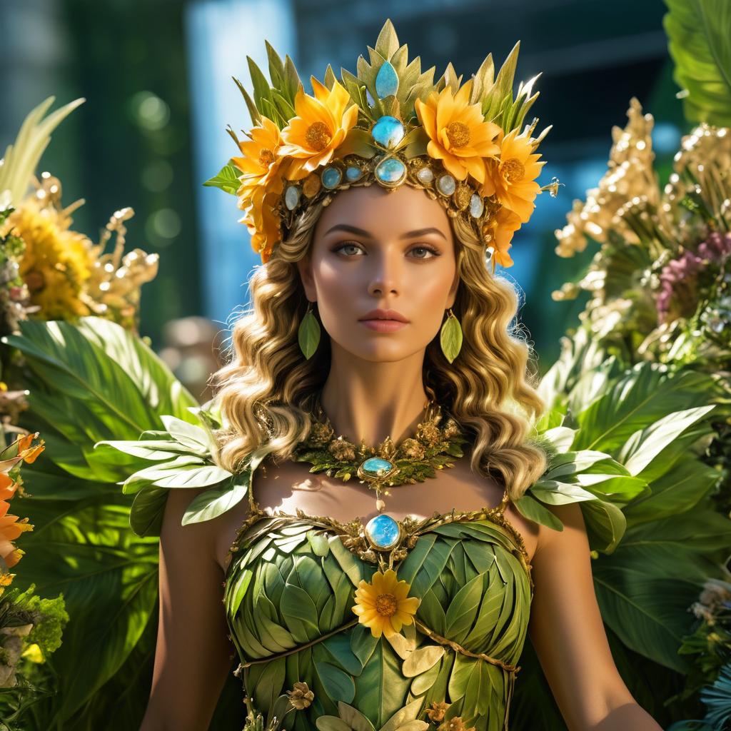 Goddess Inspired Floral Biophilic Fashion