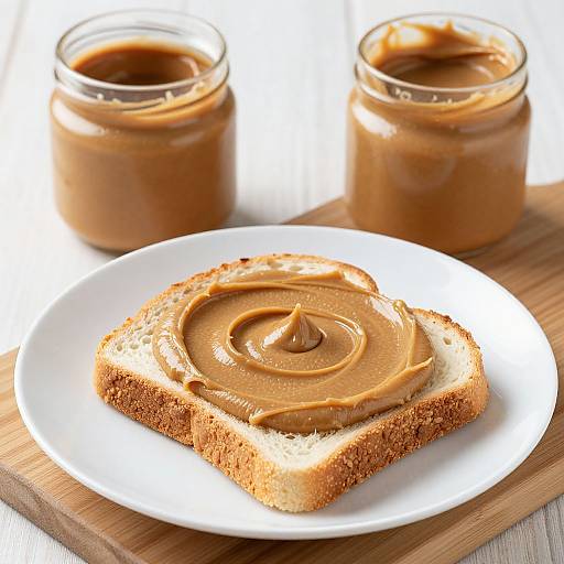 Elegant Spiral Almond Butter Toast