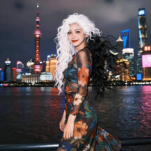 Stunning Dark Shot of a Girl by River