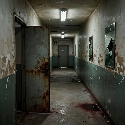 Haunted Abandoned Asylum Corridor