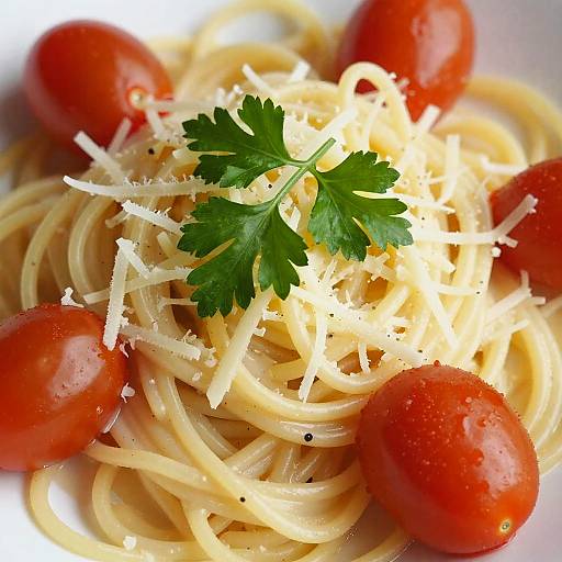 Creamy Spaghetti with Cherry Tomatoes