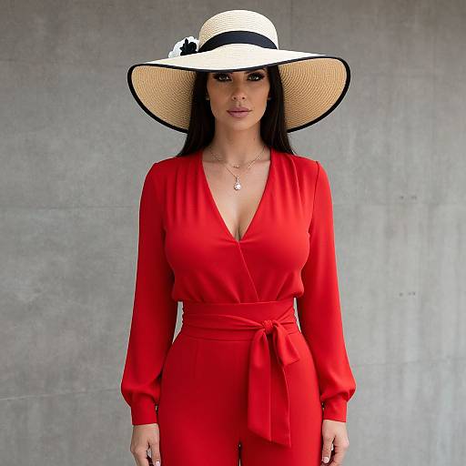 Sophisticated Woman in Vibrant Resortwear