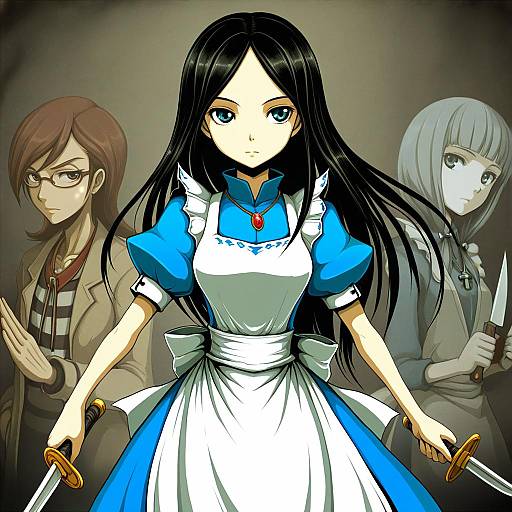 Illustration of Alice liddell (american mcgee's alice), american mcgee's alice in the style of Boushi-ya