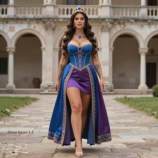 Enchanting Italian Princess in Monastery
