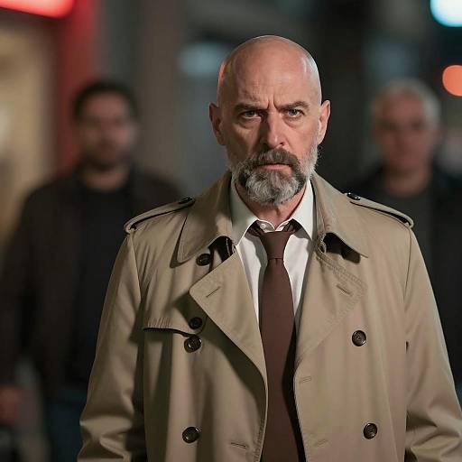 Moody Nighttime Portrait of a Man