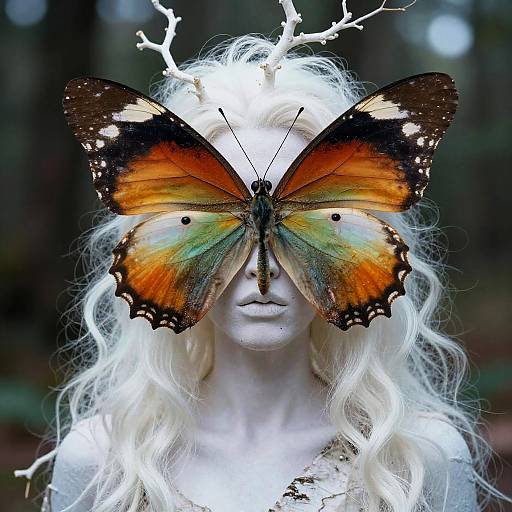 Ethereal Butterfly Entity Portrait