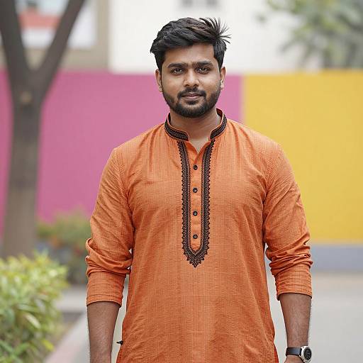 Elegant Punjabi Party Wear Portrait