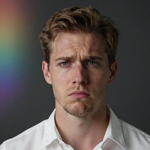 Moody Portrait of a Caucasian Man