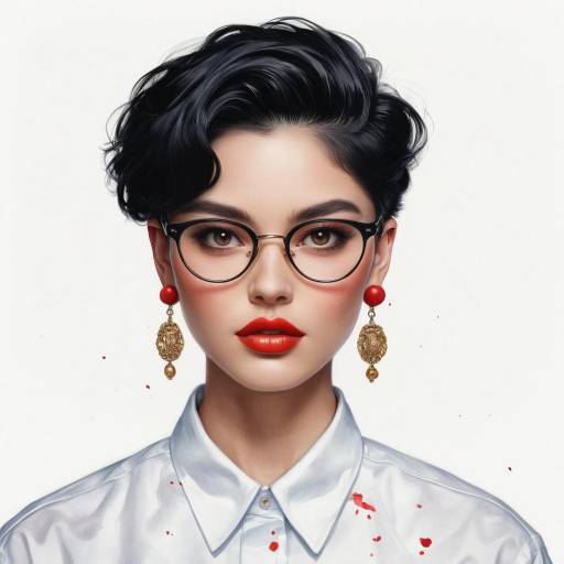 Realistic Portrait of a Jewelry Model