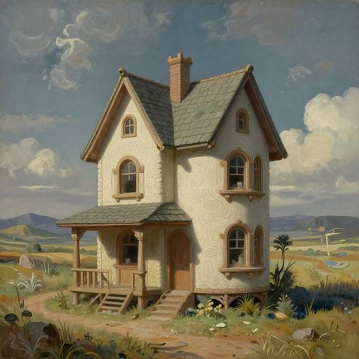 Surreal Ultra-Realistic Whimsical House