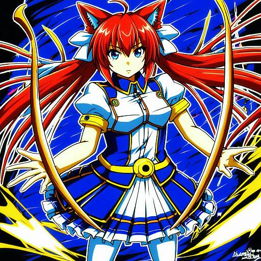 Illustration of Arf, lyrical nanoha in the style of Sashizume soutarou