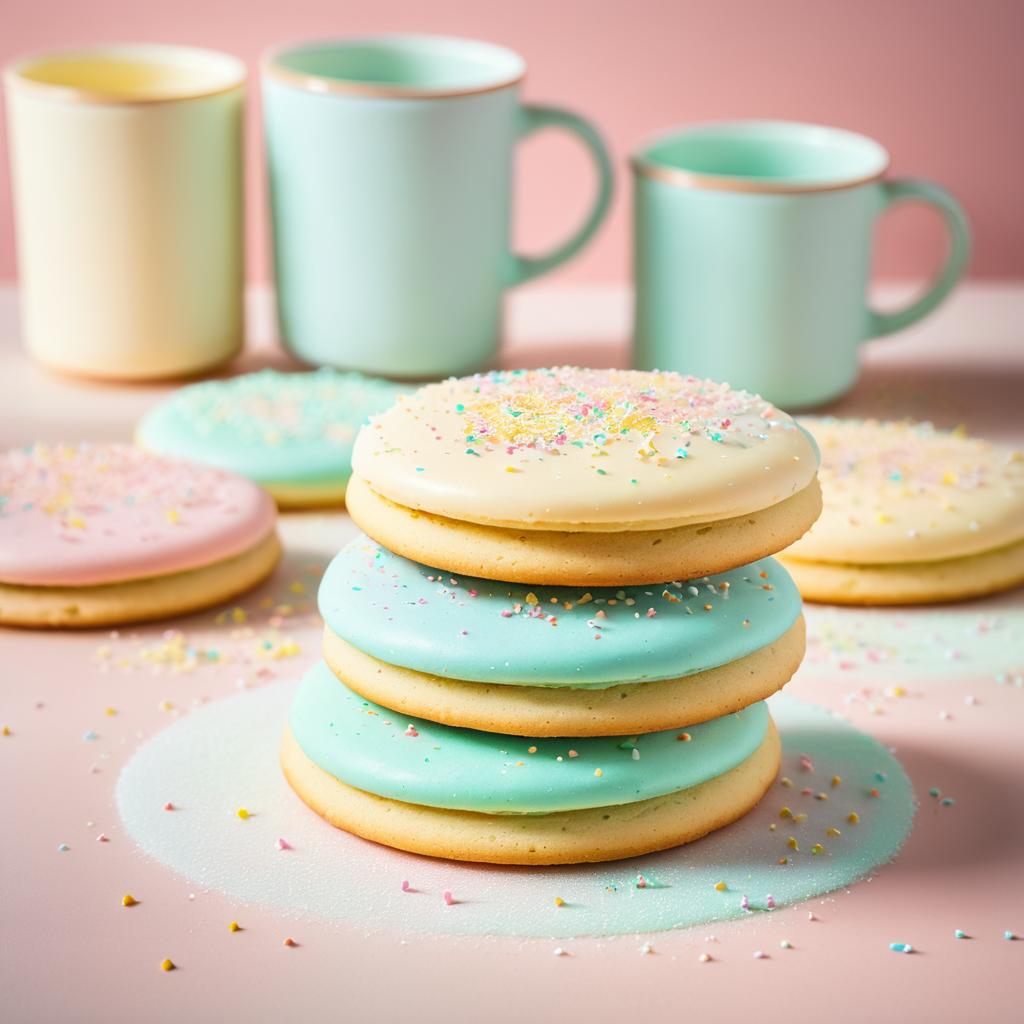 Homemade Cookies in Pastel Kitchen Light