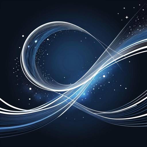 Ethereal Cosmic Line Art Composition