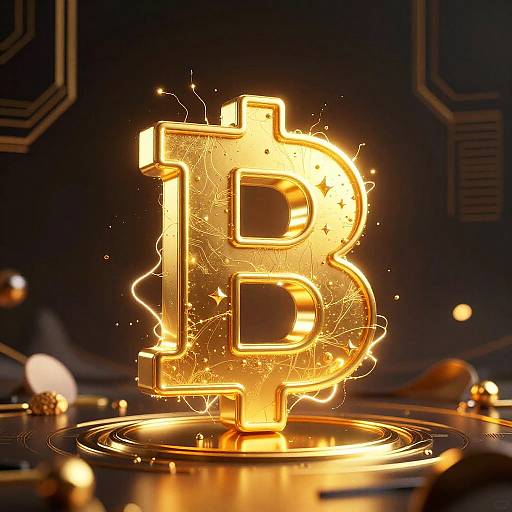 Surreal Golden Aurum Cyber Art