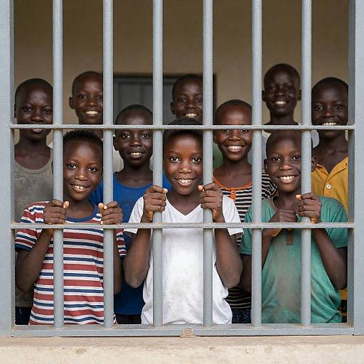 Joy Behind Bars: Youthful Spirit Captured