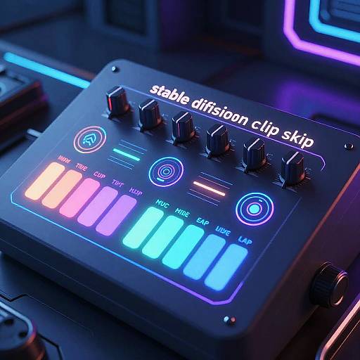 Cyberpunk Stable Diffusion Control Panel