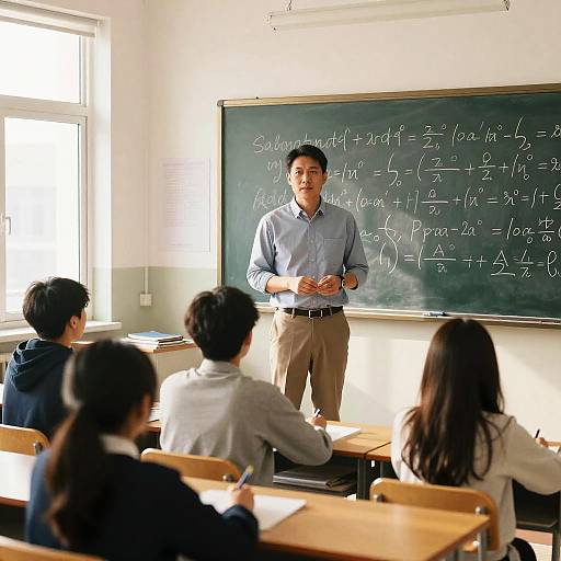 Authoritative Teacher Leading Classroom