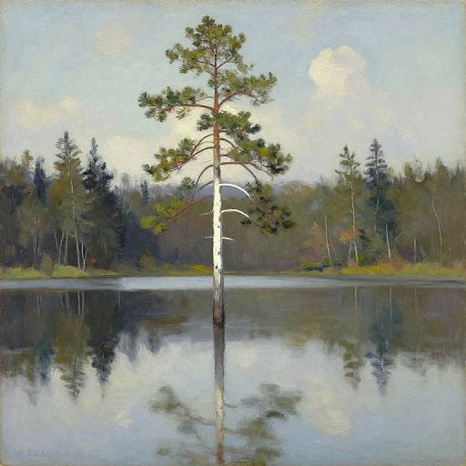 Vintage Algonquin Park Pine Landscape