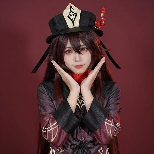Asian Woman Cosplaying Chinese Character