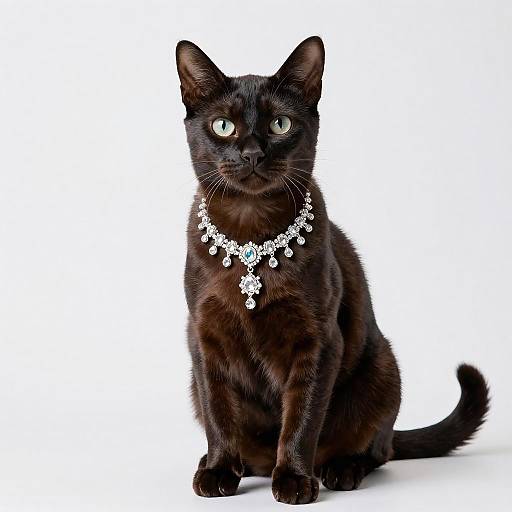 Luxurious Portrait of a Cymric Cat