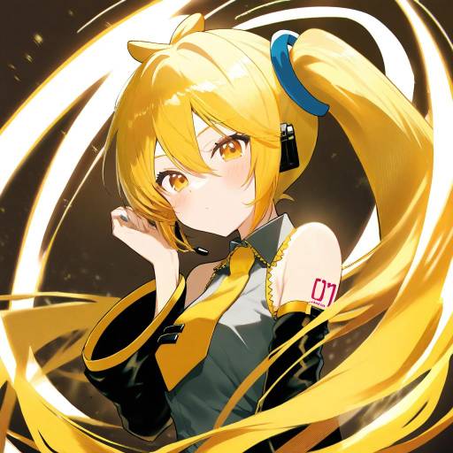 Illustration of Akita neru, vocaloid in the style of Yuki (popopo)