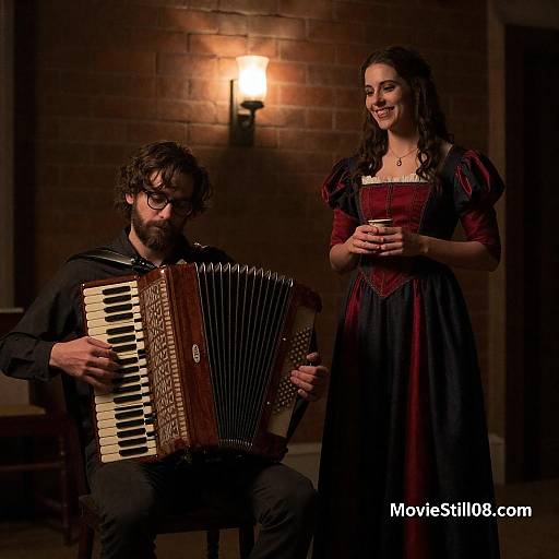 Intimate Moment in Dramatic Lighting