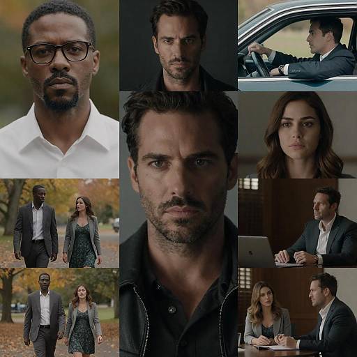 Dramatic Movie Still Collage Design