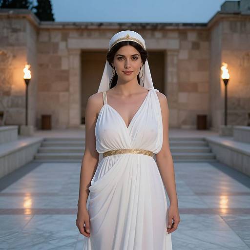 Cinematic Portrait of Greek Goddess