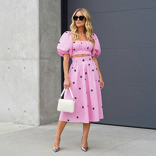 Chic Outdoor Portrait of a Blonde Woman