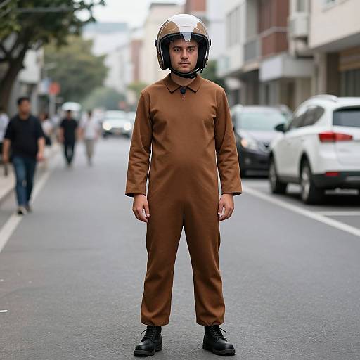 Man in Brown Meme Costume