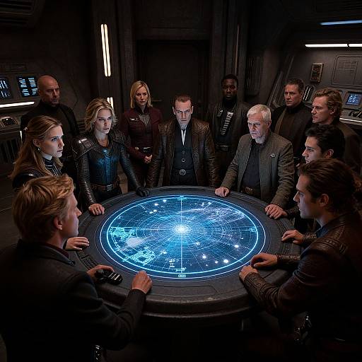 Star Wars Rebels Strategizing Around Hologram