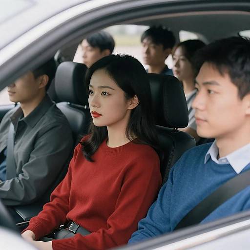 Group Car Photo with Central Focus