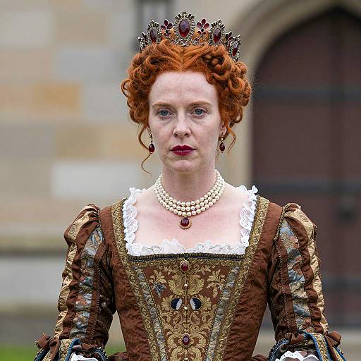 Regal Portrait of Queen Victoria for Halloween