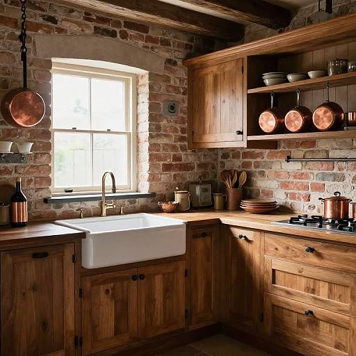 Rustico Style Cozy Kitchen Interior