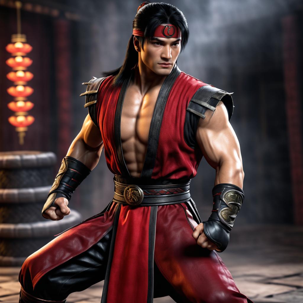 Photorealistic Liu Kang from Mortal Kombat