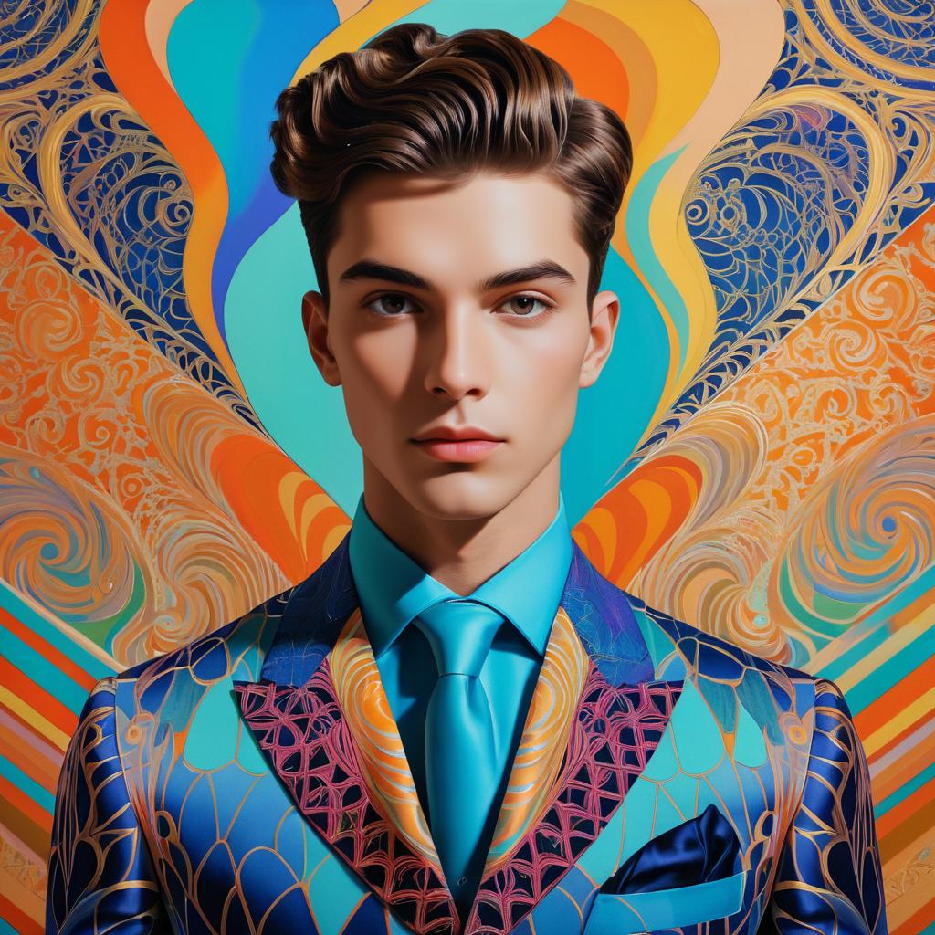 Surreal Portrait of a Dashing Young Man