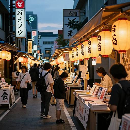 Nihongo Street Market at Dusk