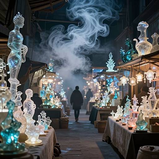 Ethereal Luminous Otherworldly Marketplace